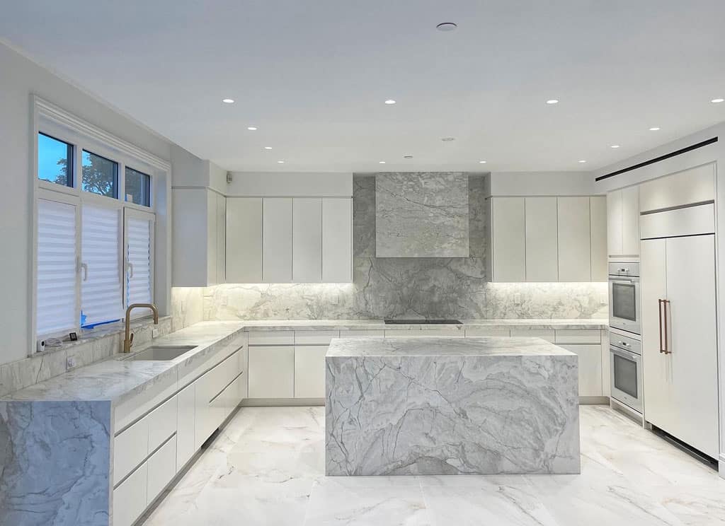 Marble Finish Kitchen Furniture Image 2